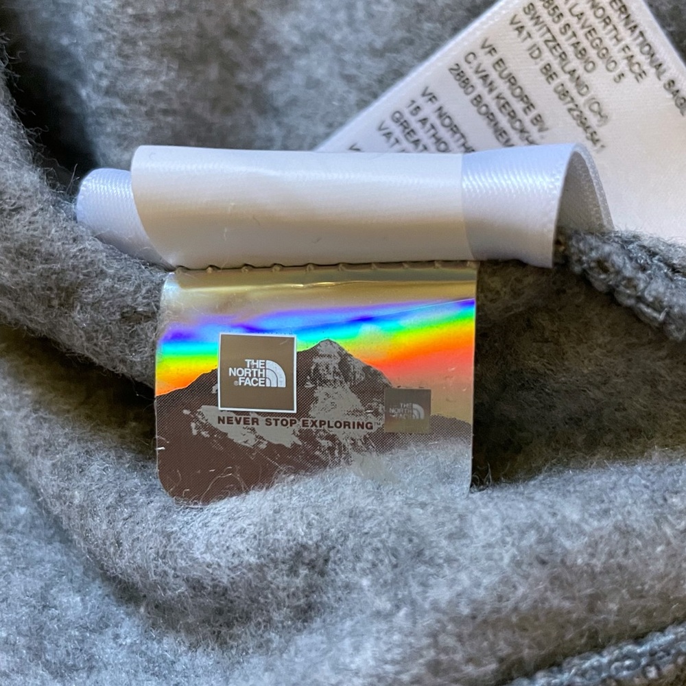 The North Face Men’s Heritage Patch Full Zip Hoodie In Grey - Picture 7 of 7